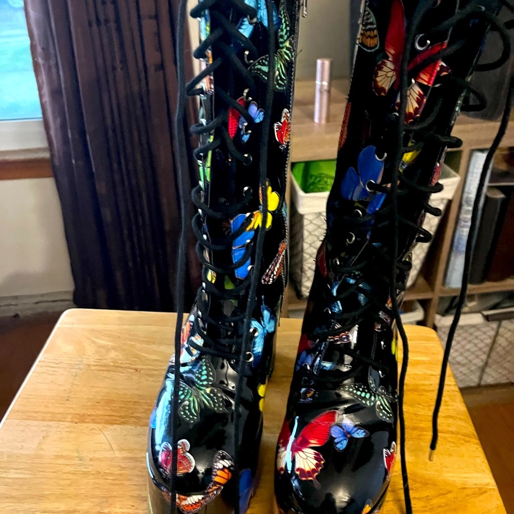 Butterfly Platform Heels